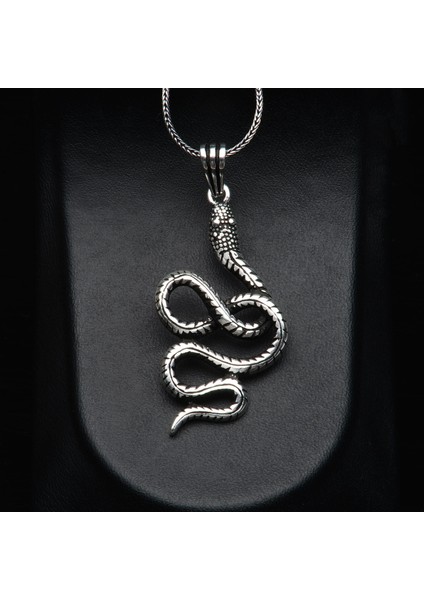 566 Yılan Figürlü Gümüş Kolye fiyatları