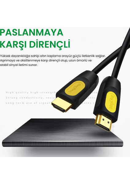 4K 60Hz 18Gbps HDR ARC HDCP Destekli HDMI 2.0 Kablo 5 Metre fiyatları