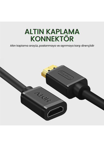 4K 60Hz Dişi Erkek HDMI 2.0 Uzatma Kablosu 2 Metre fiyatları