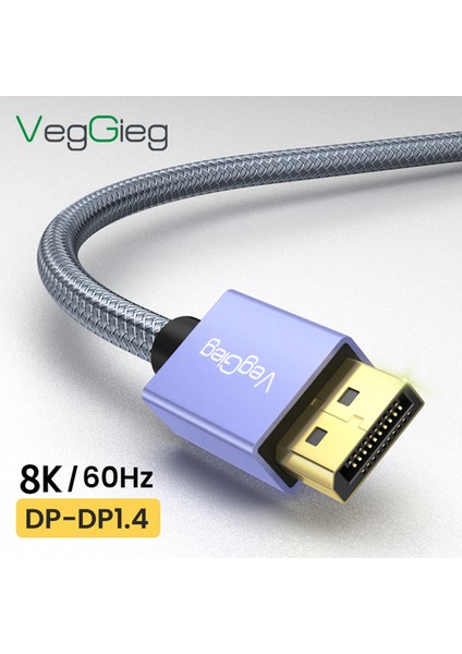 8K/60Hz 4K/165Hz 2K/240Hz DisplayPort 1.4 Kablo 5 Metre fiyatları