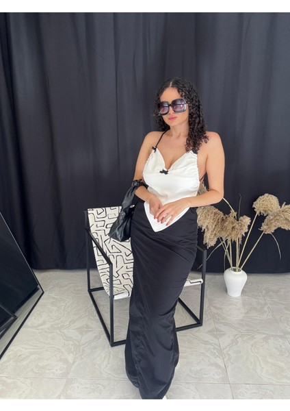 Büzgü Detay Maxi Etek