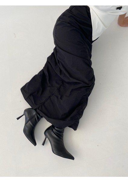 Büzgü Detay Maxi Etek modelleri