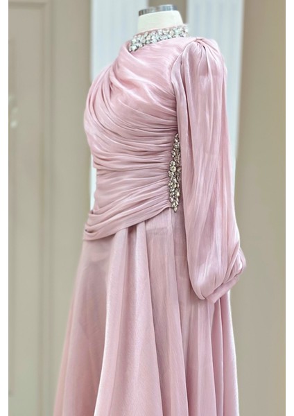 Nergis Abiye Elbise Pudra fiyatları