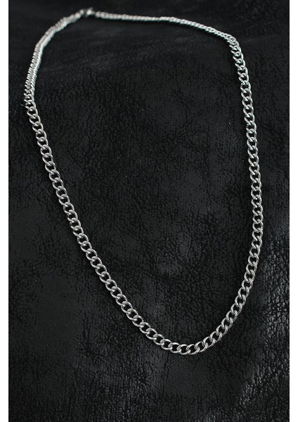 316L Çelik Klasik Oval Zincir Model Gümüş Renk Erkek Kolye fiyatları