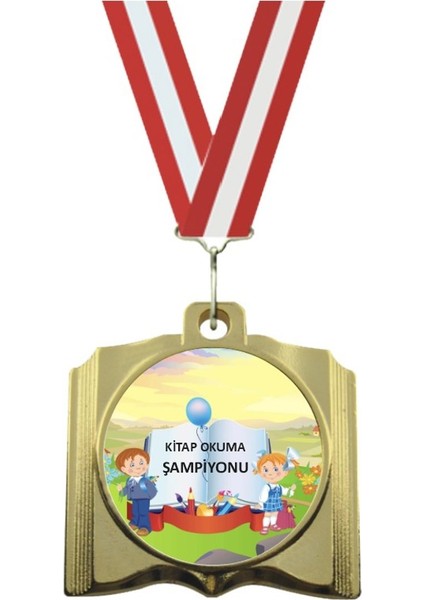 Kişiselleştirilebilir Kitap Kabartmalı Madalya