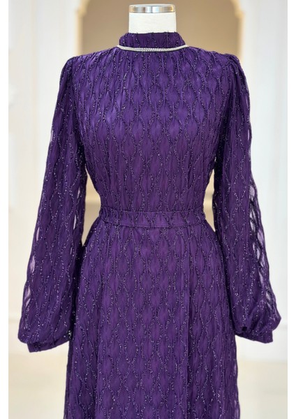 Ravza Abiye Elbise Mürdüm modelleri