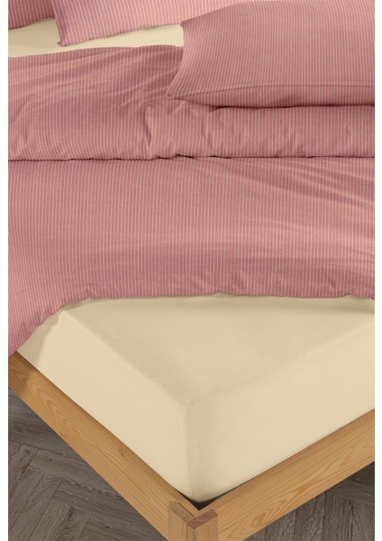 Chıc %100 Pamuk Ranforce Akay Kırmızı Ipliği Boyalı Nevresim Takımı Tek Kişilik - 160X220 cm modelleri