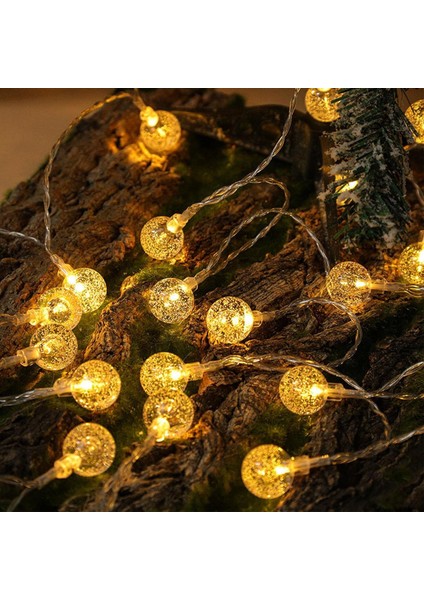 5 M 28 LED Kristal Top Gün Işığı – Şeffaf Kablo – Fişli Eklemeli modelleri