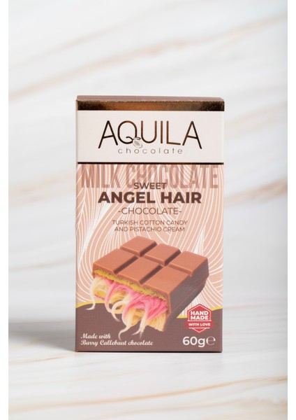 Pişmaniye ve Fıstık Kreması Dolgulu Sütlü Çikolata 60 G