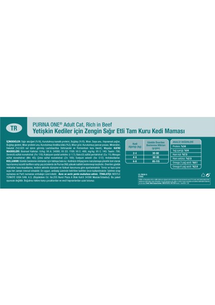 Sığır Etli Yetişkin Kedi Maması 1.5 Kgx4 modelleri