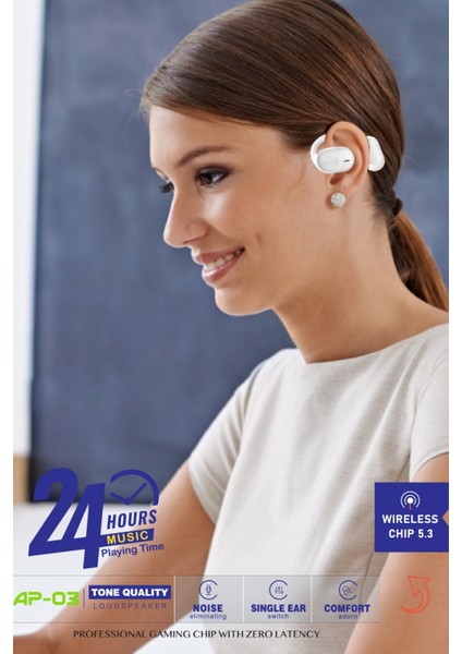 AP03-001 Kulak Üstü Bluetooth Kulaklık Beyaz fiyatları