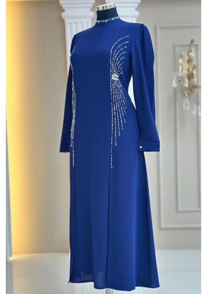 Duru Abiye Elbise Lacivert