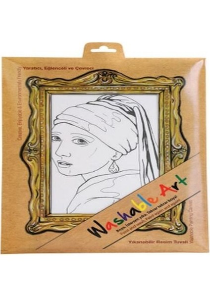 Funny Mat - Johannes Vermeer Gırl Wıth A Pearl Earrıng 25 x 35 cm