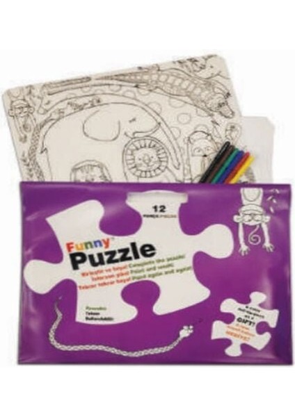 Funny Mat Puzzle - Sevimli Dostlar 30X40CM