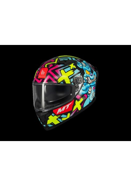 Kask mt Braker Sv Crazy Teddy B7 Parlak