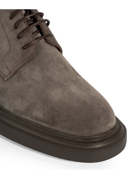 Erkek Vizon Bağcıklı Günlük Süet Ayakkabı