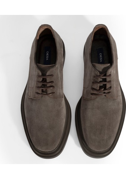 Erkek Vizon Bağcıklı Günlük Süet Ayakkabı
