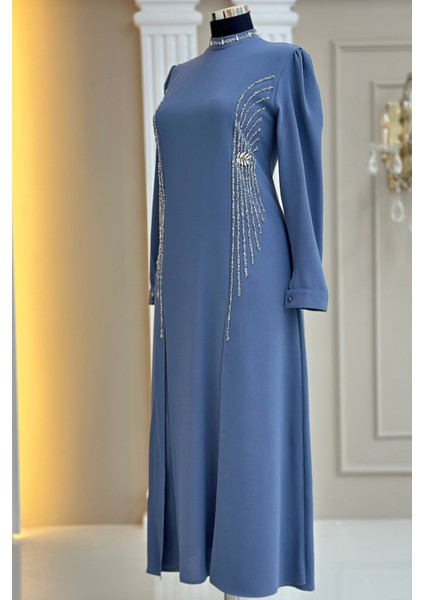 Duru Abiye Elbise Gri