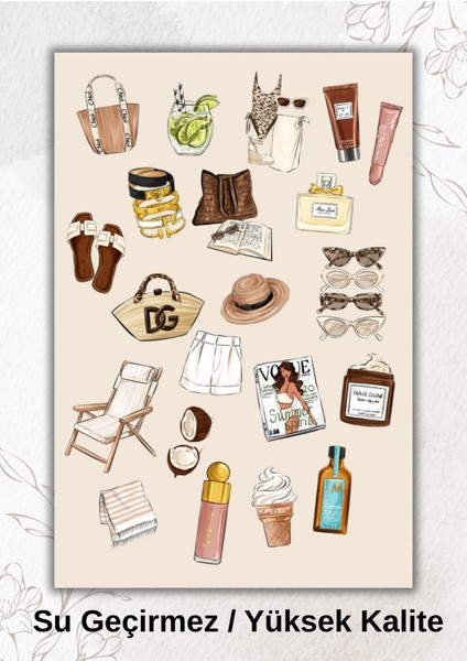 Cool Woman, Summer Sticker Ajanda Bullet Journal YRM058