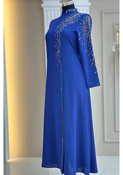 Elisa Abiye Elbise Indigo