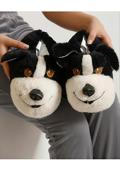 Unisex Yumuşak Taban Sevimli Köpek Panduf Yetişkin ve Çocuk Kız ve Erkek Panduf fırsatları