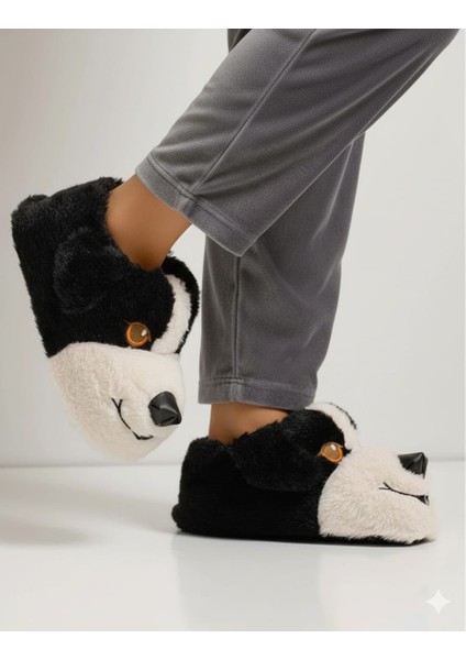 Unisex Yumuşak Taban Sevimli Köpek Panduf Yetişkin ve Çocuk Kız ve Erkek Panduf indirimleri