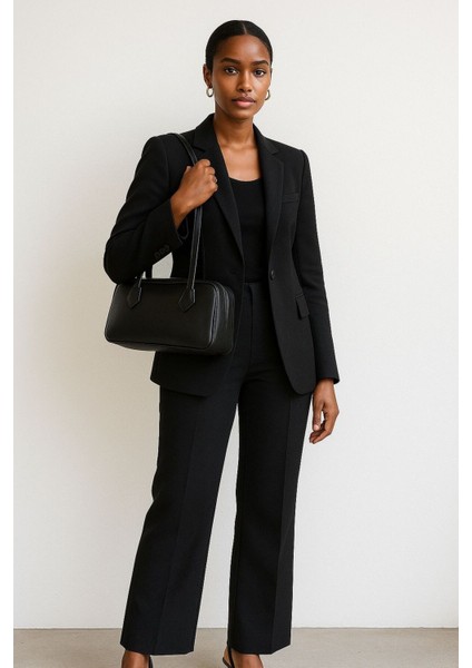 Kadın Siyah Vintage Baget El Omuz Çanta fiyatları