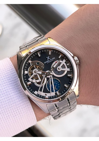 Otomatik Mekanizma Mehtap ve Güneş Kadranlı 2 Yıl Garantili Erkek Kol Saati OTM.14048.2 modelleri