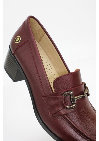 Kadın Hakiki Deri Ortopedik Kalın Topuklu Klasik Mevsimlik Ayakkabı NH24/K1072 indirimleri