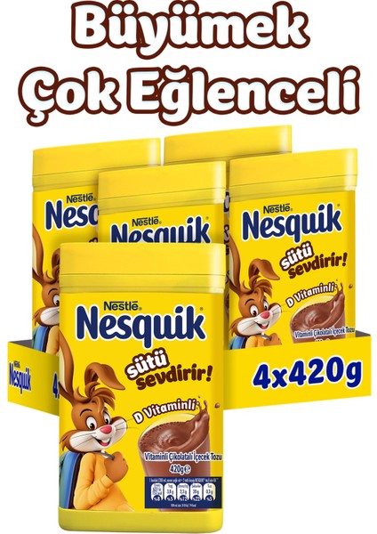 Nestle Nesquik Çikolatalı Toz Içecek 420 gr X4