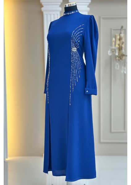 Duru Abiye Elbise Indigo