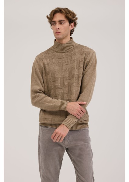 Vizon Slim Fit Yarım Balıkçı Yaka Erkek Triko fiyatları