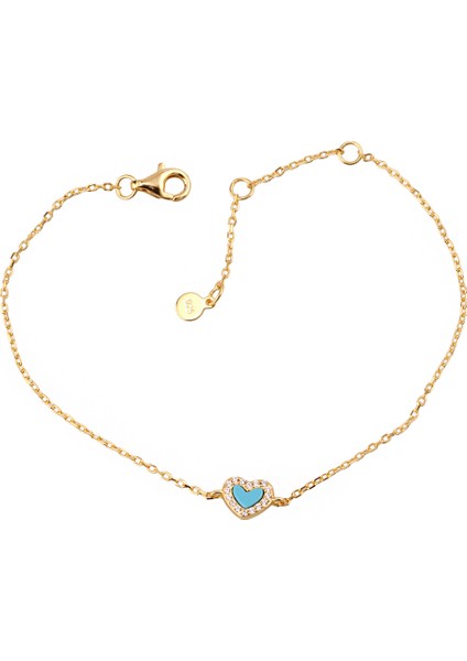 Kalp Gümüş Bileklik MS3624, 925 Ayar Gümüş, Minimal Bileklik fiyatları