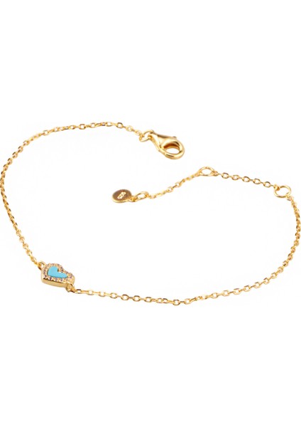 Kalp Gümüş Bileklik MS3624, 925 Ayar Gümüş, Minimal Bileklik fırsatları