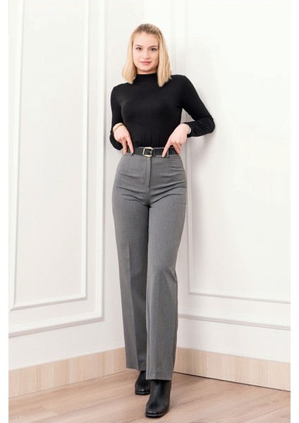 Lara Ince Kemerli Pantolon 30320