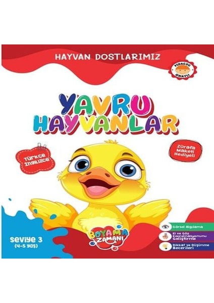 Hayvan Dostlarımız - Yavru Hayvanlar Seviye 3 (4-5 Yaş)
