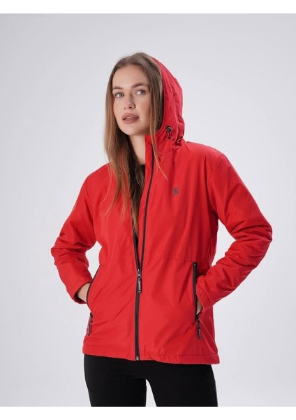 Kadın Kapüşonlu Şardonlu Paraşüt Mont – Su Geçirmez Fermuarlı Dış Giyim 1019 K fiyatları