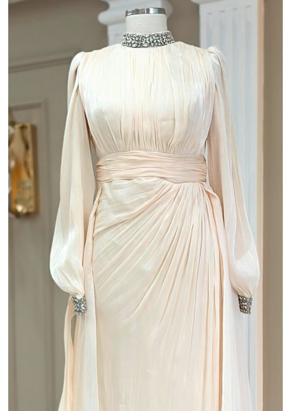 Gözde Abiye Elbise Krem fiyatları