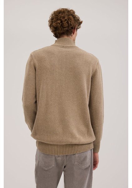 Vizon Slim Fit Yarım Balıkçı Yaka Erkek Triko fırsatları