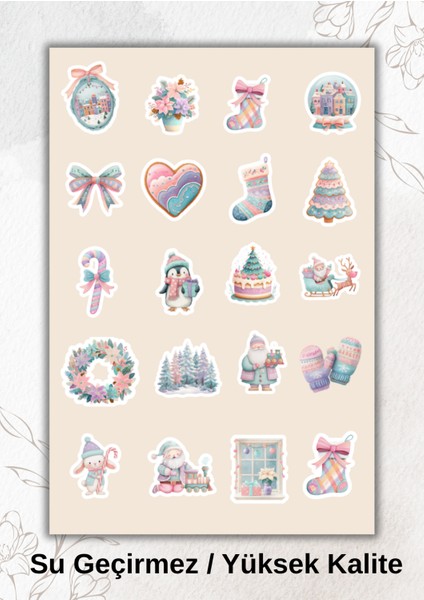 Renkli Yeni Yıl Sticker Ajanda Bullet Journal YRM081