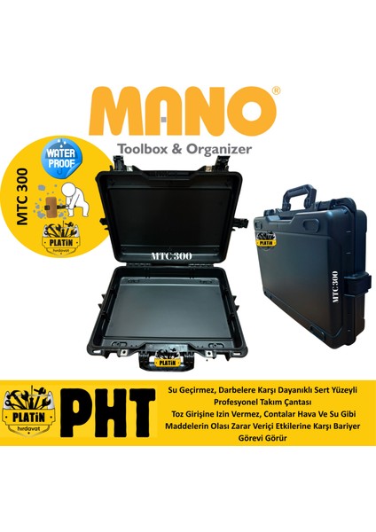 Mtc 300 Profesyonel Kırılmaz Takım Çantası, Polipropilen Siyah Renk ( Boş ) indirimleri