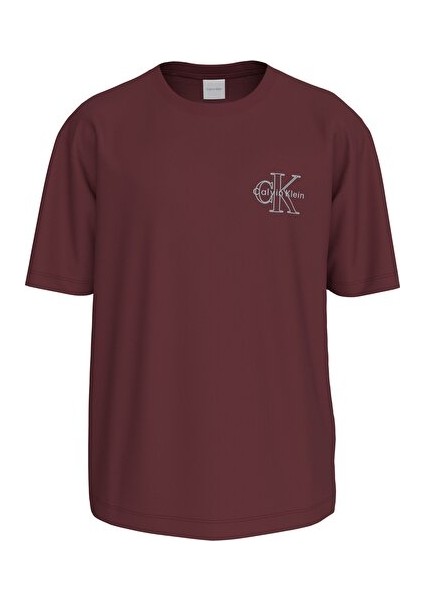 Erkek Kırmızı Grafikli Tişört