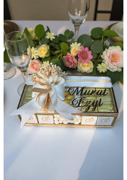 Kız Isteme Çikolatası Söz Nişan Çikolatası Cam Kutu fırsatları