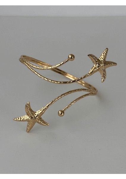 Büyük Iki Denizyıldızı Gold Kol Aksesuarı