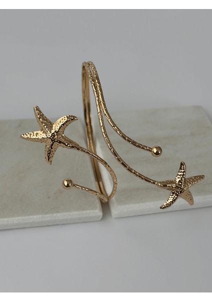 Büyük Iki Denizyıldızı Gold Kol Aksesuarı fiyatları