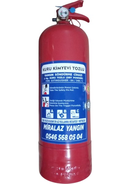 2 kg Kkt Yangın Söndürme Cihazı