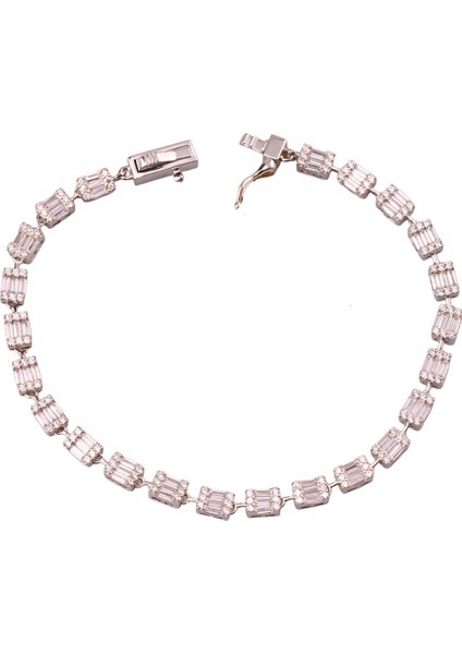 Monci S 7 Tennis Gümüş Bileklik Ms3298, 925 Ayar Kadın Gümüş Bileklik, Şık Bileklilk fiyatları