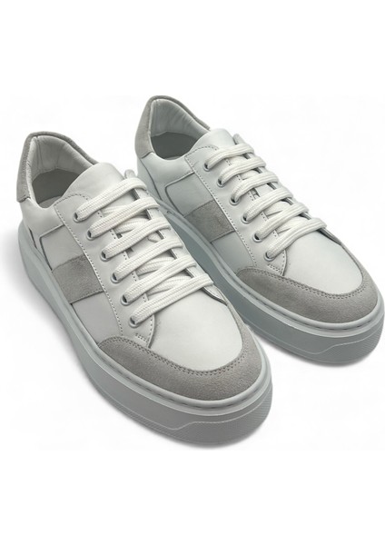 Celestia Hakiki Deri Basic Beyaz Kadın Sneaker fiyatları