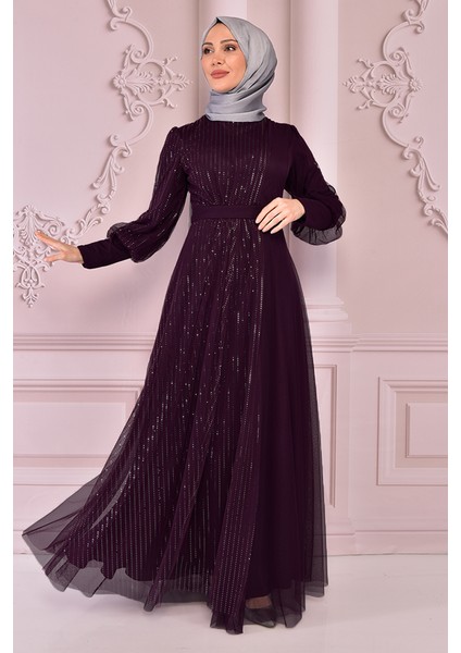 Pullu Tesettür Abiye fiyatları