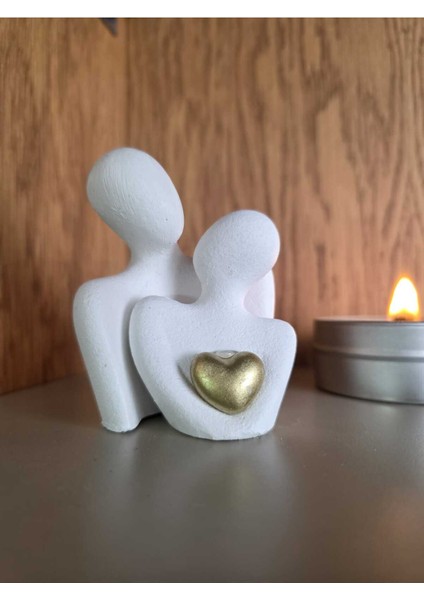 Sarılan Çift Biblosu - Beton Tasarım - Ev Dekoru - Özel Tasarım fiyatları